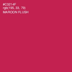#C3214F - Maroon Flush Color Image